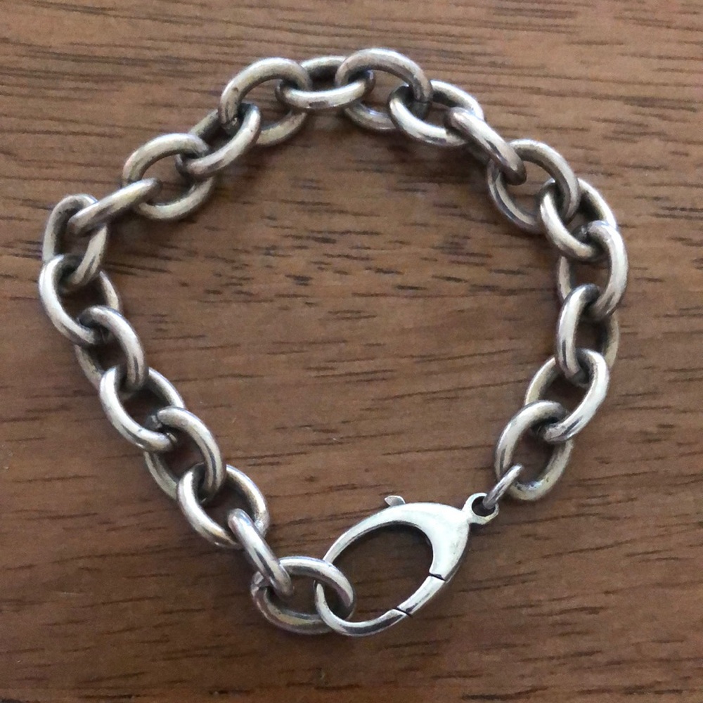 Chunky Silver Chain Bracelet